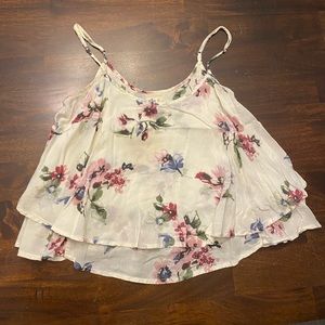 Hollister Floral Crop top